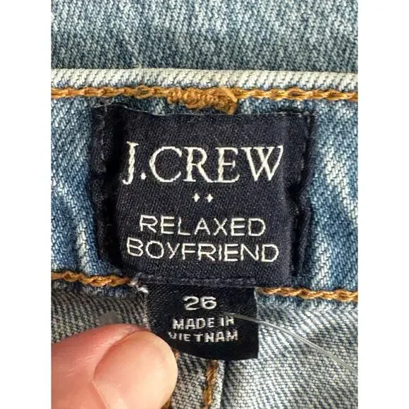 NWOT J.Crew Relaxed Boyfriend Jean in Light Wash Size 26 - Picture 8 of 16